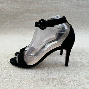 La Canadienne Ladies Black Strappy Heels Shoes 37